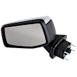 Driver Side Mirror, Non-Towing, Power Adjust, Manual Folding, Heated, Chrome, No Signal Light, No Memory, No Puddle Light, No Auto-Dimming, No Blind Spot Feature