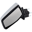 Driver Side Mirror, Non-Towing, Power Adjust, Manual Folding, Heated, Chrome, No Signal Light, No Memory, No Puddle Light, No Auto-Dimming, No Blind Spot Feature