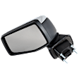 Driver Side Mirror, Non-Towing, Power Adjust, Manual Folding, Heated, Chrome, No Signal Light, No Memory, No Puddle Light, No Auto-Dimming, No Blind Spot Feature