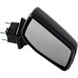Passenger Side Mirror, Non-Towing, Power Adjust, Manual Folding, Heated, Paintable, No Signal Light, No Memory, No Puddle Light, No Auto-Dimming, No Blind Spot Feature