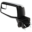 Driver Side Mirror, Non-Towing, Power Adjust, Power Folding, Heated, Chrome, In-housing Signal Light, With Memory and Puddle Light, No Auto-Dimming and Blind Spot Feature