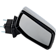 Passenger Side Mirror, Non-Towing, Power Adjust, Power Folding, Heated, Chrome, In-housing Signal Light, With Memory, Puddle Light, and Temp Sensor, No Auto-Dimming and Blind Spot Feature