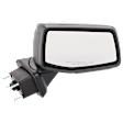 Passenger Side Mirror, Non-Towing, Power Adjust, Power Folding, Heated, Paintable, In-housing Signal Light, With memory, With Puddle Light, No Auto-Dimming, No Blind Spot Feature