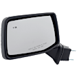 Driver Side Mirror, Power Adjust, Heated, Manual Folding, Chrome, In-housing Signal Light, No Memory, No Puddle Light, No Auto-Dim, With Blind Spot Detection in Glass