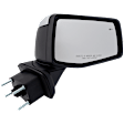 Passenger Side Mirror, Power Adjust, Manual Folding, Heated, Chrome, In-Housing Signal Light, No Memory, Puddle Light, and Auto-Dimming, With Blind Spot Detection in Glass, With Temp Sensor