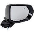 2022 GMC Yukon XL - Passenger Side Mirror, Power Adjust, Heated, Paintable, Manual Folding, No Signal Light, With Blind Spot Detection in Glass, No Memory, No Puddle Light, No Auto-Dimming