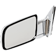 Driver Side Mirror, Non-Towing, Manual Adjust, Manual Folding, Non-Heated, Chrome, No Signal Light, No Memory, No Puddle Light, No Auto-Dimming, No Blind Spot Feature