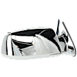 Passenger Side Mirror, Non-Towing, Manual Adjust, Manual Folding, Non-Heated, Chrome, No Signal Light, No Memory, No Puddle Light, No Auto-Dimming, No Blind Spot Feature