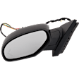 2007-2013 GMC Sierra 1500 - Driver Side Mirror, Non-Towing, Power Adjust, Power Folding, Heated, Paintable, In-glass Signal Light, With memory, With Puddle Light, With Auto-Dimming, No Blind Spot Feature