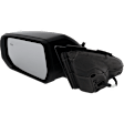 Driver Side Mirror, Power Adjust, Manual Folding, Heated, Paintable, In-Housing Signal Light, No Memory, No Puddle Light, No Auto-Dimming, With Blind Spot Detection in Glass