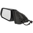 Driver Side Mirror, Power Adjust, Manual Folding, Heated, Paintable, In-housing Signal Light, With memory, No Puddle Light, No Auto-Dimming, With Blind Spot Detection in Glass