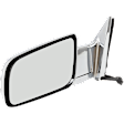 Driver Side Mirror, Non-Towing, Power Adjust, Manual Folding, Heated, Chrome, No Signal Light, No Memory, No Puddle Light, No Auto-Dimming, No Blind Spot Feature