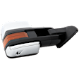 Passenger Side Towing Mirror, Power Adjust, Heated, Manual Folding, Chrome, In-glass Signal Light, No Memory, No Puddle Light, No Auto-Dim, No Blind Spot Feature