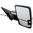 Passenger Side Towing Mirror, Power Adjust, Heated, Power Folding, Chrome, In-glass Signal Light, With Memory, No Puddle Light, No Auto-Dim, No Blind Spot Feature