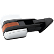 Passenger Side Towing Mirror, Power Adjust, Heated, Power Folding, Chrome, In-glass Signal Light, With Memory, No Puddle Light, No Auto-Dim, No Blind Spot Feature