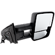 Passenger Side Towing Mirror, Power Adjust, Heated, Manual Folding, Textured Black, In-glass Signal Light, No Memory, No Puddle Light, No Auto-Dim, No Blind Spot Feature