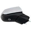 Passenger Side Mirror, Power Adjust, Heated, Power Folding, Chrome, In-housing Signal Light, With Memory, With Puddle Light, No Auto-Dim, With Blind Spot Detection in Glass