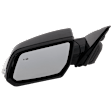 Driver Side Mirror, Power Adjust, Heated, Manual Folding, Paintable, In-housing Signal Light, No Memory, No Puddle Light, No Auto-Dim, With Blind Spot Detection in Glass