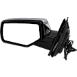Driver Side Mirror, Power Adjust, Heated, Manual Folding, Chrome, No Signal Light, No Memory, No Puddle Light, No Auto-Dim, No Blind Spot Feature