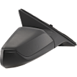 Passenger Side Mirror, Power Adjust, Manual Folding, Non-Heated, Textured Black, No Signal Light, No Memory, No Puddle Light, No Auto-Dimming, No Blind Spot Feature