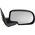 Passenger Side Mirror, Manual Adjust, Non-Heated, Manual Folding, Chrome, No Signal Light, No Memory, No Puddle Light, No Auto-Dim, No Blind Spot Feature