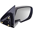 Passenger Side Mirror, Manual Adjust, Non-Heated, Manual Folding, Chrome, No Signal Light, No Memory, No Puddle Light, No Auto-Dim, No Blind Spot Feature