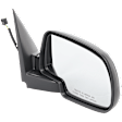 Passenger Side Mirror, Non-Towing, Power Adjust, Manual Folding, Non-Heated, Chrome, No Signal Light, No Memory, No Puddle Light, No Auto-Dimming, No Blind Spot Feature