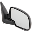 Passenger Side Mirror, Manual Adjust, Non-Heated, Manual Folding, Textured Black, No Signal Light, No Memory, No Puddle Light, No Auto-Dim, No Blind Spot Feature