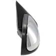 Passenger Side Mirror, Non-Towing, Power Adjust, Manual Folding, Heated, Chrome, No Signal Light, No Memory, No Puddle Light, No Auto-Dimming, No Blind Spot Feature