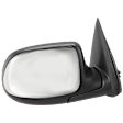 Passenger Side Mirror, Non-Towing, Power Adjust, Manual Folding, Heated, Chrome, No Signal Light, No Memory, No Puddle Light, No Auto-Dimming, No Blind Spot Feature