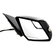 2017 GMC Acadia Limited - Passenger Side Mirror, Power Adjust, Heated, Paintable, Power Folding, In-housing Signal Light, No Blind Spot Feature, No Memory, No Puddle Light, No Auto-Dim