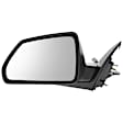 Driver Side Mirror, Power Adjust, Manual Folding, Heated, Paintable, No Signal Light, With memory, No Puddle Light, No Auto-Dimming, No Blind Spot Feature