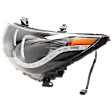 Driver and Passenger Side Projector Halogen Headlight, With bulb(s), Clear Lens