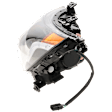 Driver and Passenger Side Projector Halogen Headlight, With bulb(s), Clear Lens