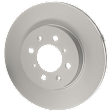 Front, Driver or Passenger Side Brake Disc, G-Coated, Plain Surface, Vented, 4 Lugs, 261.87 mm