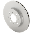 Front, Driver or Passenger Side Brake Disc, G-Coated, Plain Surface, Vented, 4 Lugs, 261.87 mm
