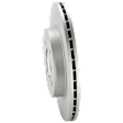 Front, Driver or Passenger Side Brake Disc, G-Coated, Plain Surface, Vented, 4 Lugs, 261.87 mm