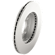 Front, Driver or Passenger Side Brake Disc, G-Coated, Plain Surface, Vented, 4 Lugs, 261.87 mm