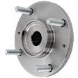 Front, Driver or Passenger Side Wheel Hub, Without Bearing, 4 x 4.5 in. Bolt Pattern, FWD