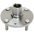 Front, Driver or Passenger Side Wheel Hub, Without Bearing, 4 x 4.5 in. Bolt Pattern, FWD