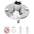 Front, Driver or Passenger Side Wheel Hub, 4 Lugs, Without Bearing, 2.3L, 4Cyl