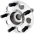 Rear, Driver or Passenger Side Wheel Hub, 5 Lugs, With Bearing, 3.5L, 6Cyl