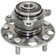 Rear, Driver or Passenger Side Wheel Hub, With Bearing, 5 x 4.5 in. Bolt Pattern
