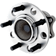 Rear, Driver or Passenger Side Wheel Hub, With Bearing, With Sensor, 5 x 4.5 in. Bolt Pattern