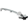 Front, Driver Side Window Regulator, Power, With Anti-Pinch