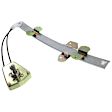 Sedan Front, Passenger Side Manual Window Regulator, Without Motor