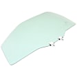 Front, Driver Side Door Glass, Green Tint, 4-Door, Sedan, Replaces NAGS No. FD05578 GTYN