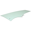 Front, Passenger Side Door Glass, Green Tint, 4-Door, Sedan, Replaces NAGS No. FD22693 GTYN