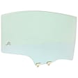 2007 Honda Civic - Rear, Passenger Side Door Glass, 4-Door, Sedan, Green Tint, FD22695 GTYN