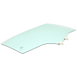 2007 Honda Civic - Rear, Passenger Side Door Glass, 4-Door, Sedan, Green Tint, FD22695 GTYN